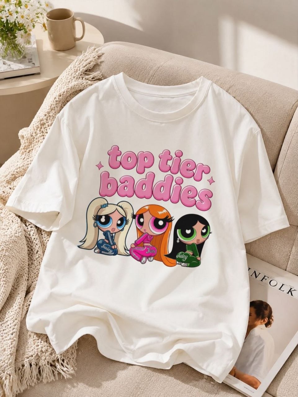 Women's short-sleeve T-shirt, premium fabric, custom print on demand — 10