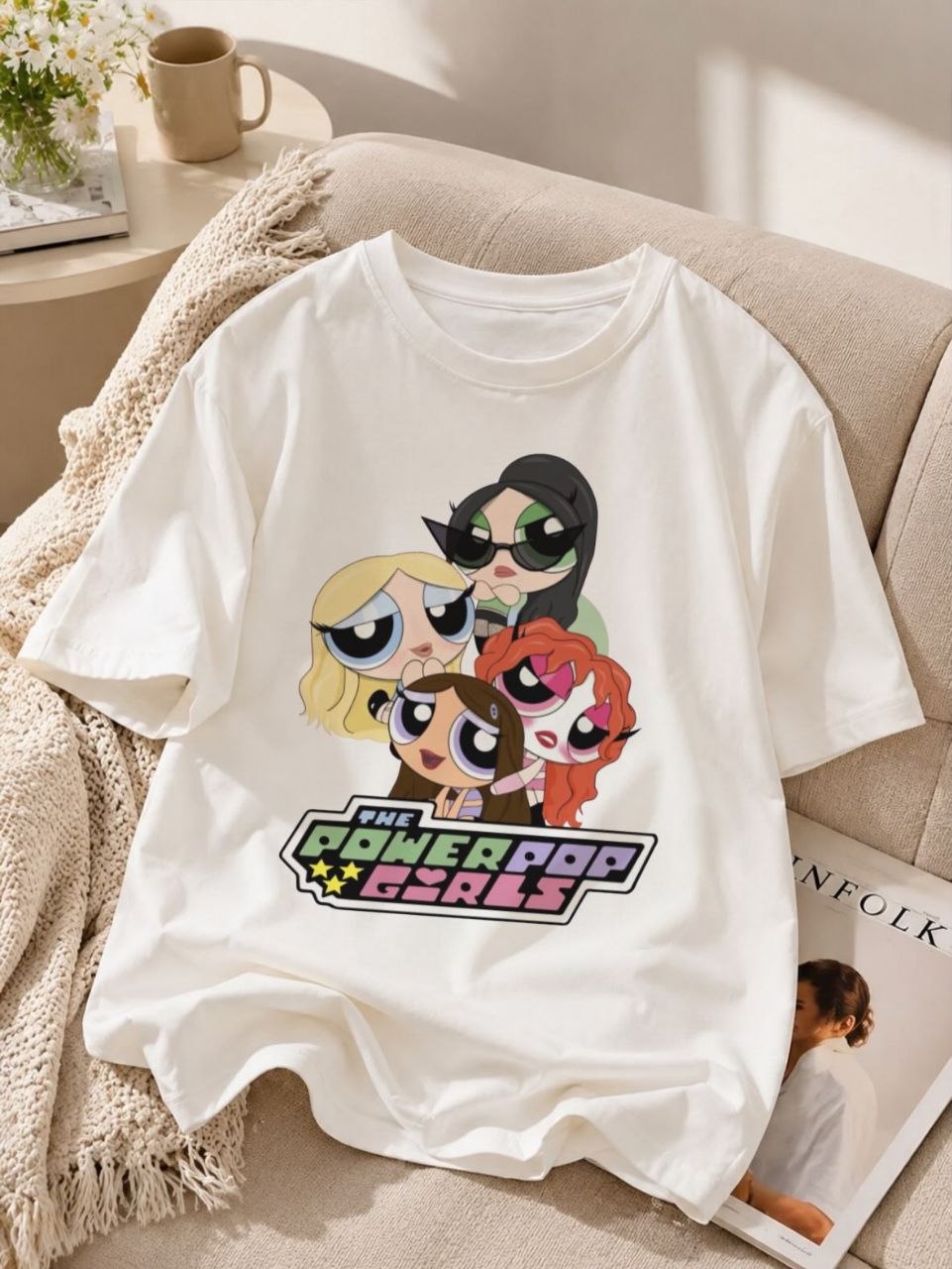 Women's short-sleeve T-shirt, premium fabric, custom print on demand — 6