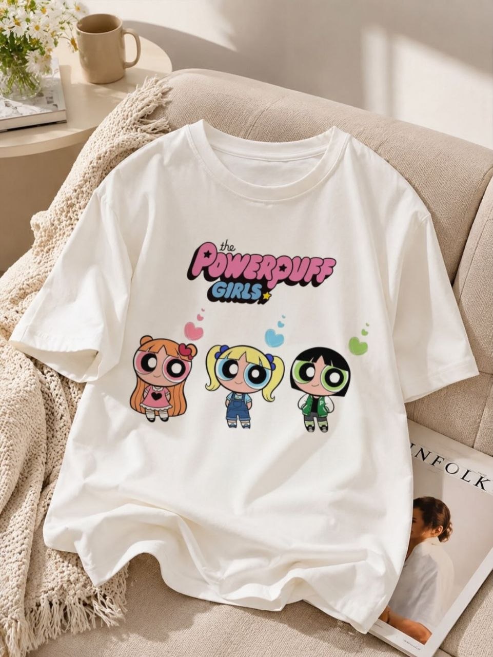 Women's short-sleeve T-shirt, premium fabric, custom print on demand — 9