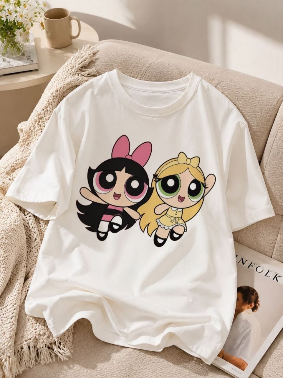 Women's short-sleeve T-shirt, premium fabric, custom print on demand — 7