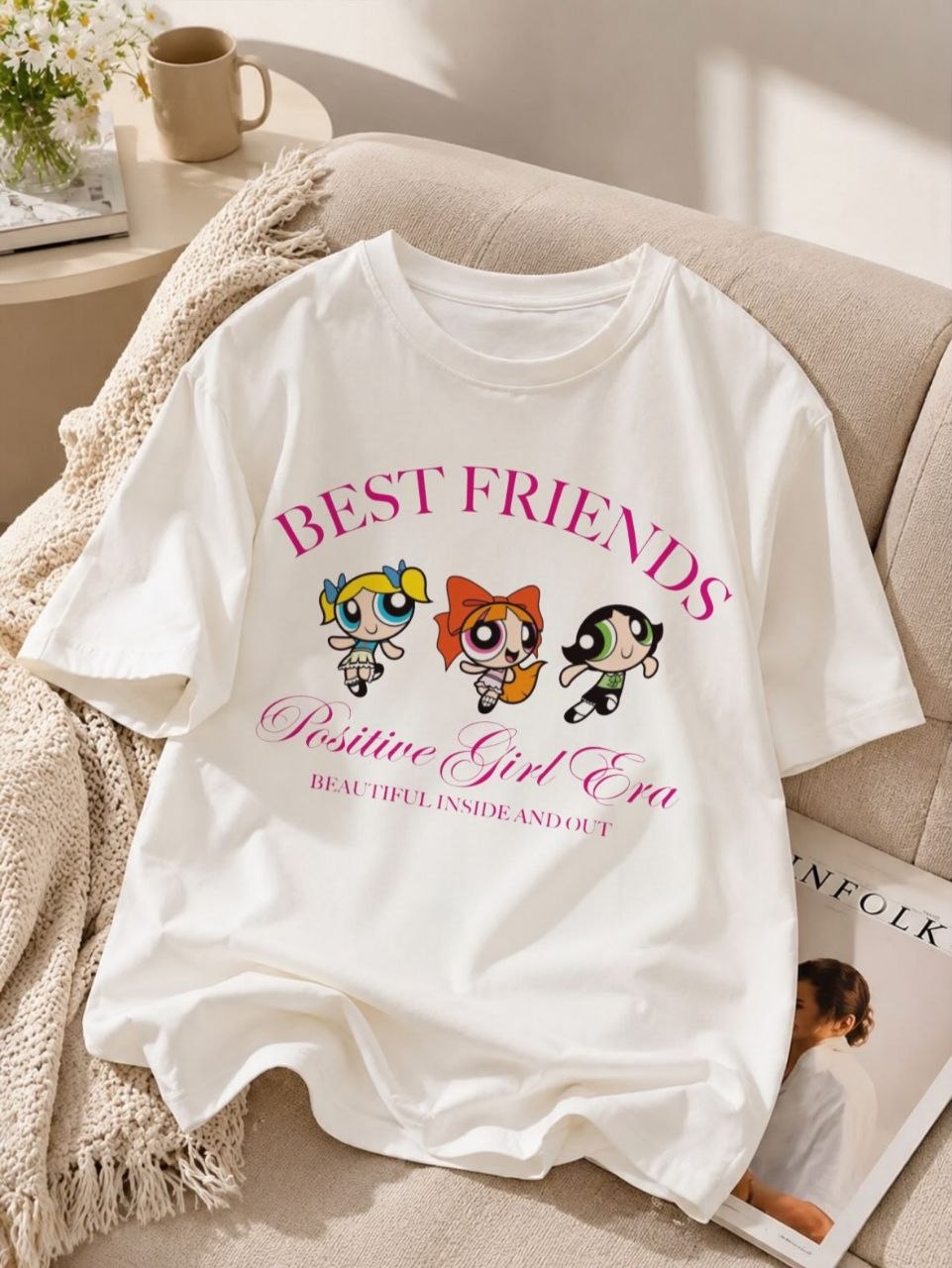 Women's short-sleeve T-shirt, premium fabric, custom print on demand — 11